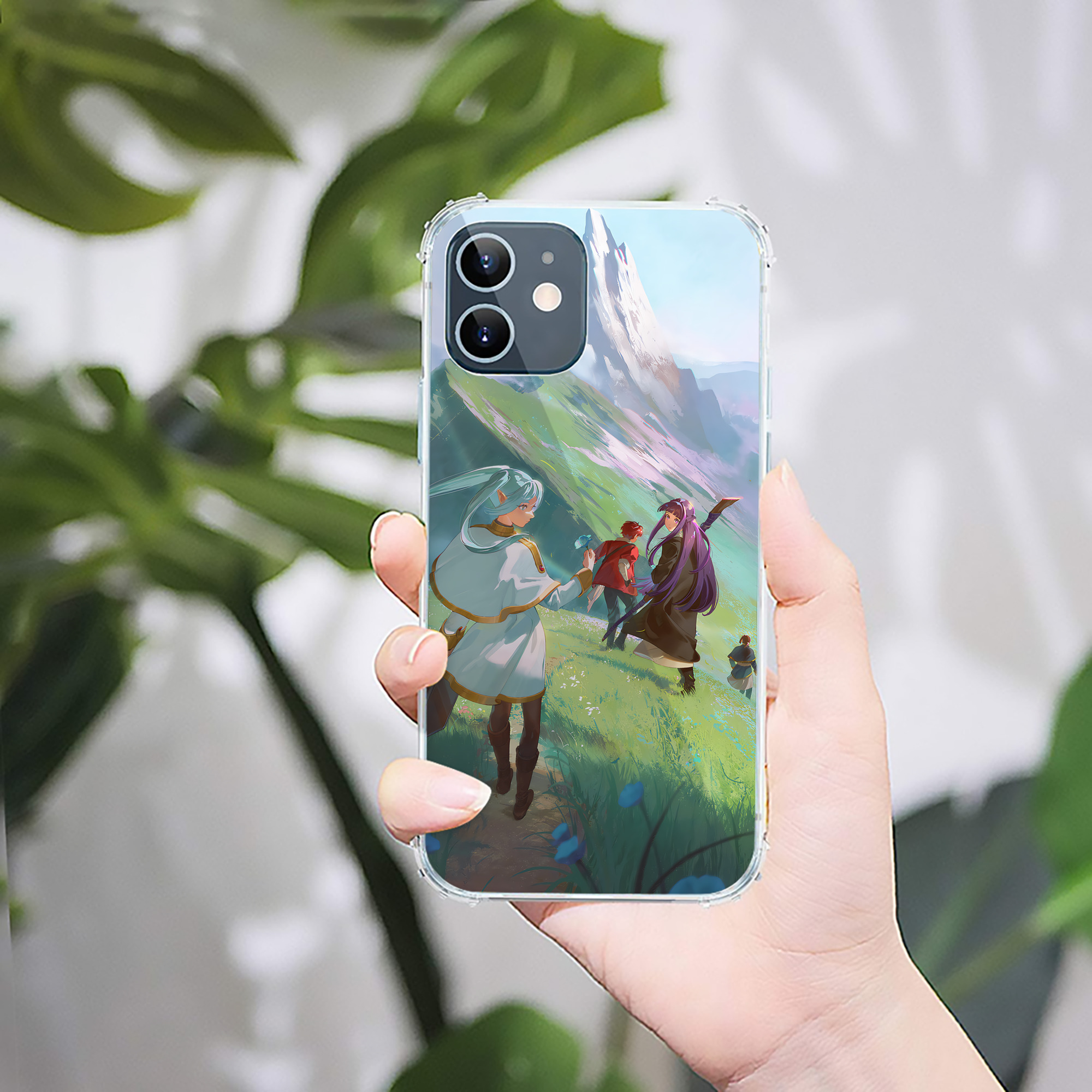 （画像用） 葬送のフリーレン Frieren 【iPhone 12シリーズ対応】透明スマホケース（クリアソフトケース）